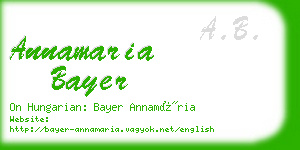 annamaria bayer business card